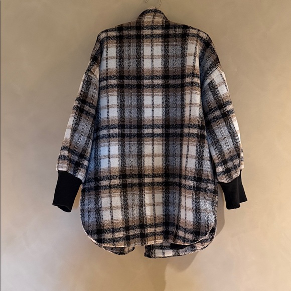 BB Dakota Steve Madden  Plaid Times Coat size M NWT - Picture 3 of 4
